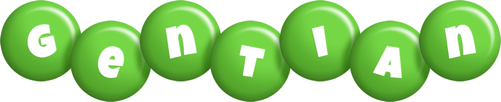 Gentian candy-green logo