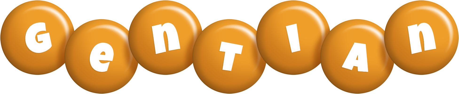 Gentian candy-orange logo
