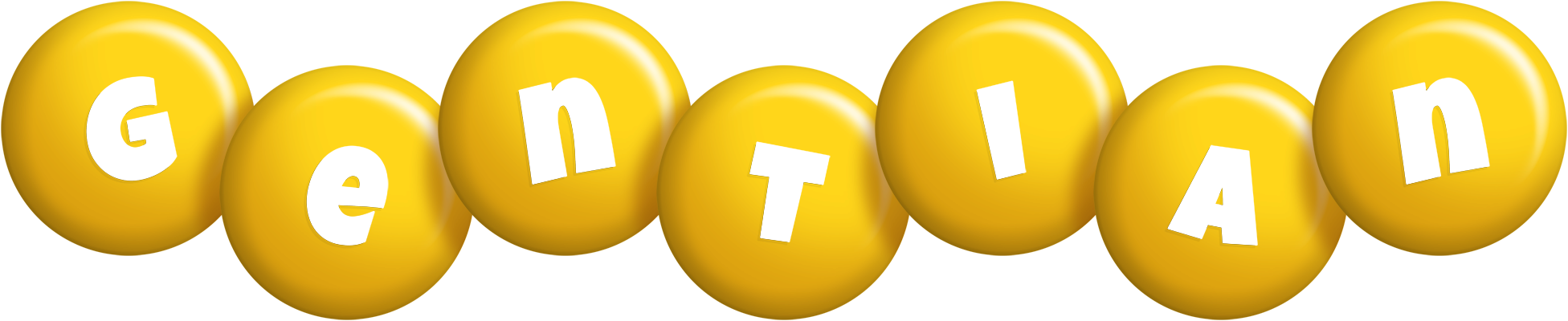 Gentian candy-yellow logo