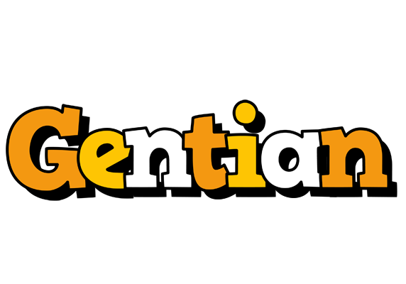 Gentian cartoon logo