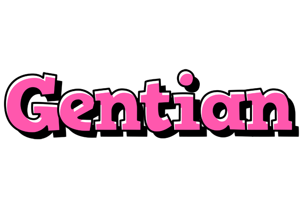 Gentian girlish logo