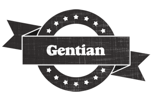 Gentian grunge logo