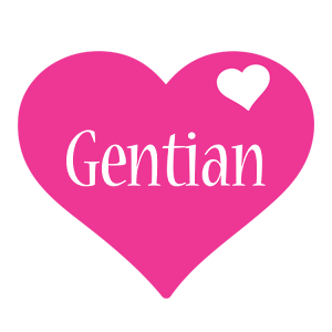 Gentian love-heart logo