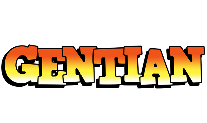 Gentian sunset logo