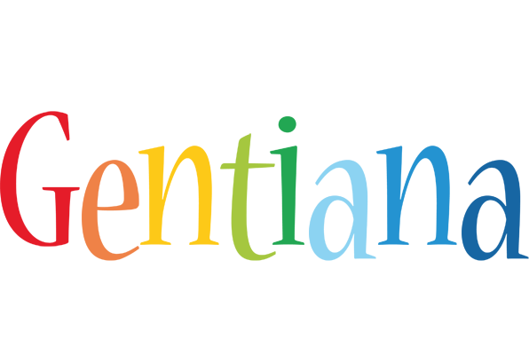 Gentiana birthday logo