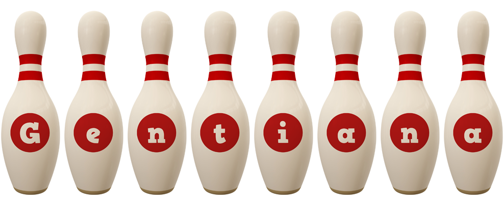 Gentiana bowling-pin logo