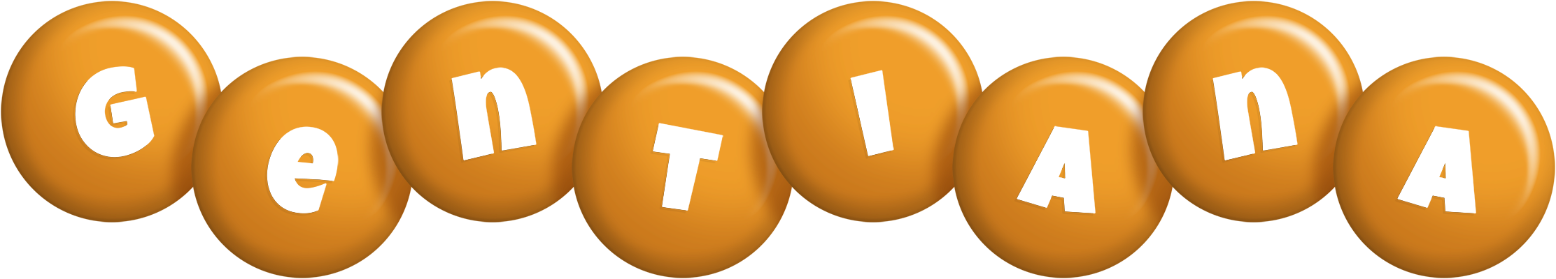 Gentiana candy-orange logo