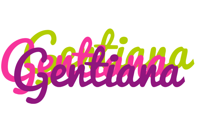 Gentiana flowers logo