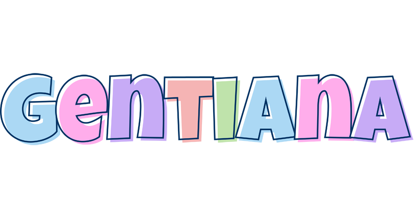 Gentiana pastel logo