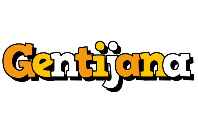 Gentijana cartoon logo
