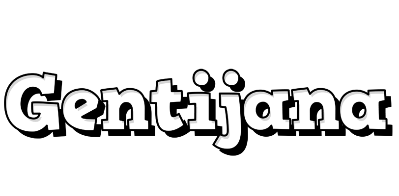 Gentijana snowing logo