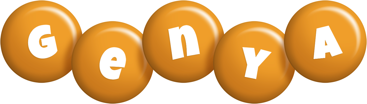 Genya candy-orange logo