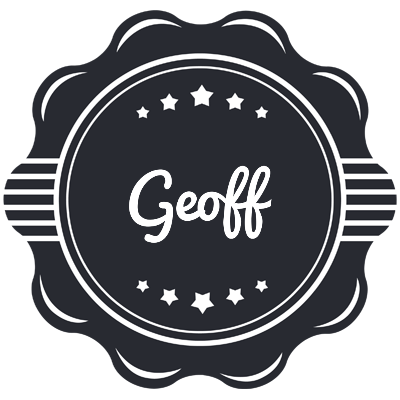 Geoff badge logo