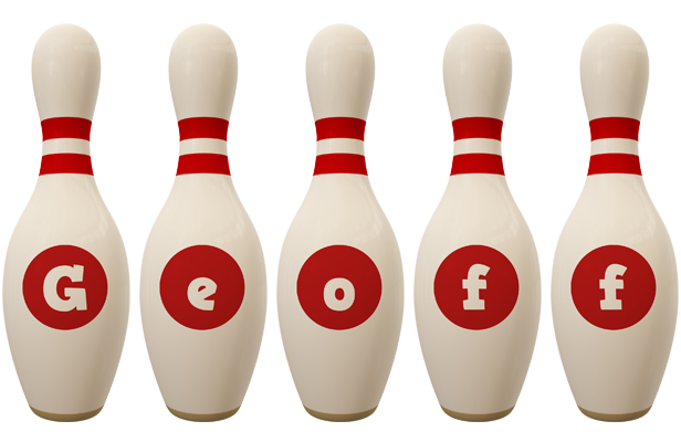 Geoff bowling-pin logo