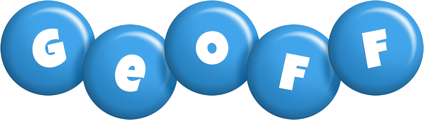 Geoff candy-blue logo