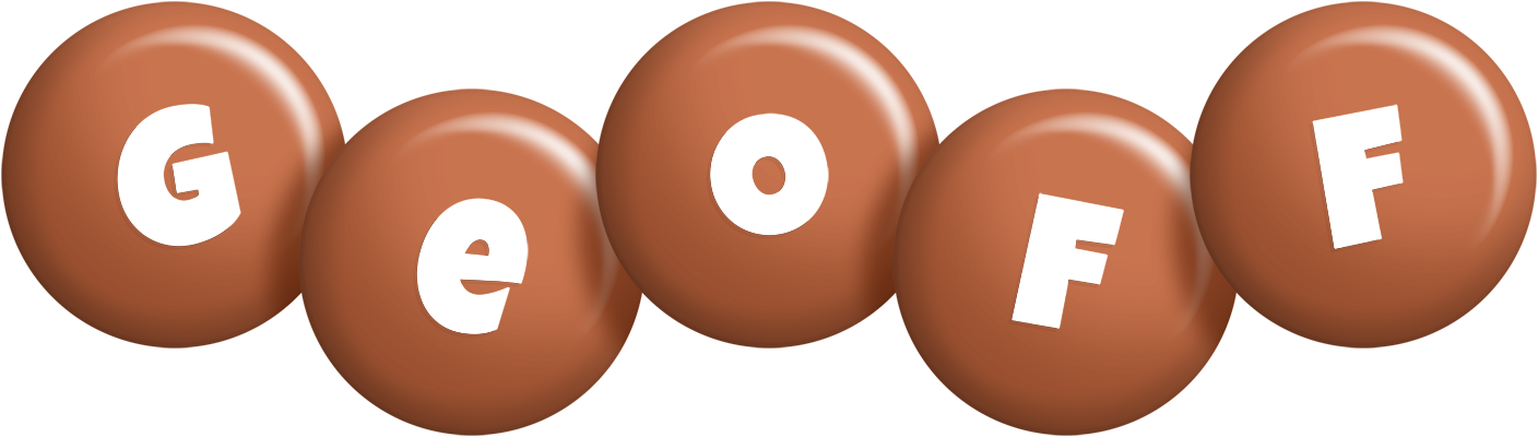 Geoff candy-brown logo