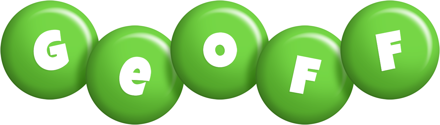 Geoff candy-green logo