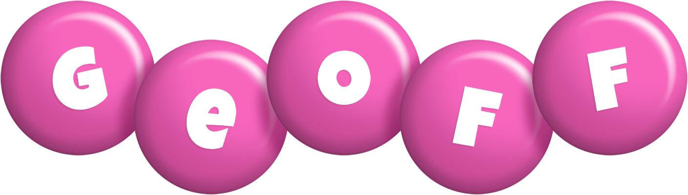 Geoff candy-pink logo