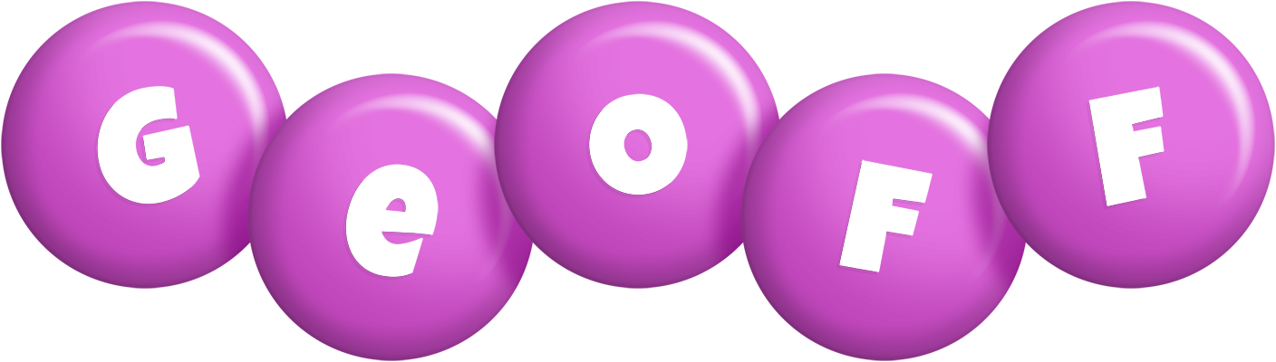 Geoff candy-purple logo