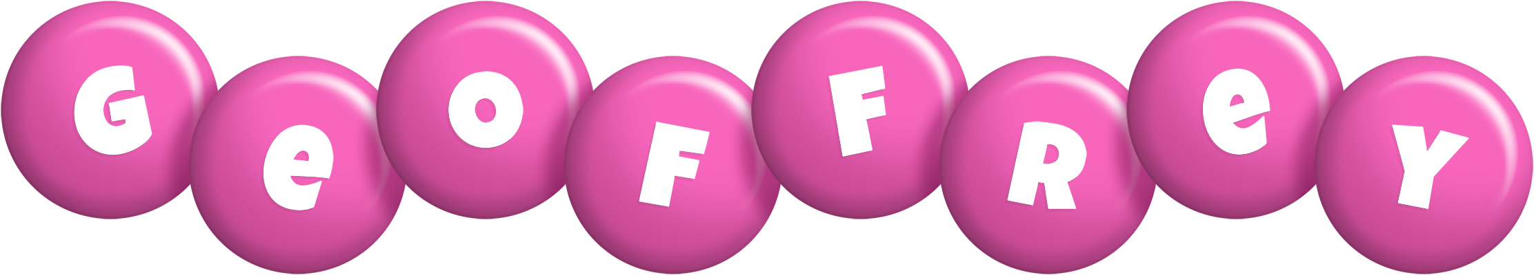 Geoffrey candy-pink logo