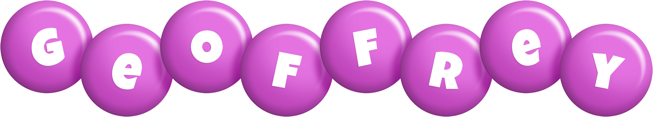 Geoffrey candy-purple logo