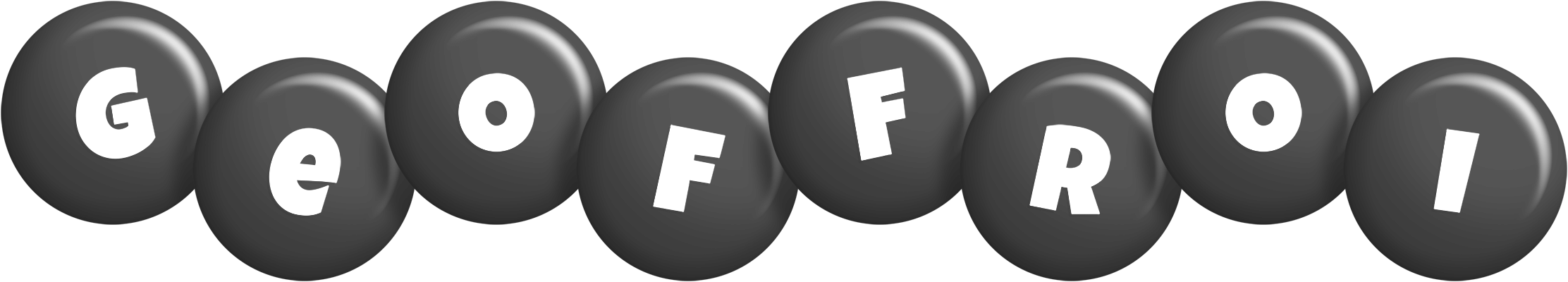 Geoffroi candy-black logo