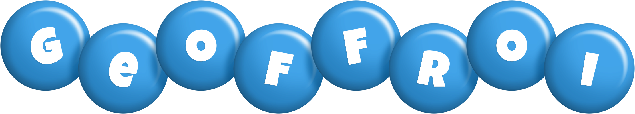 Geoffroi candy-blue logo