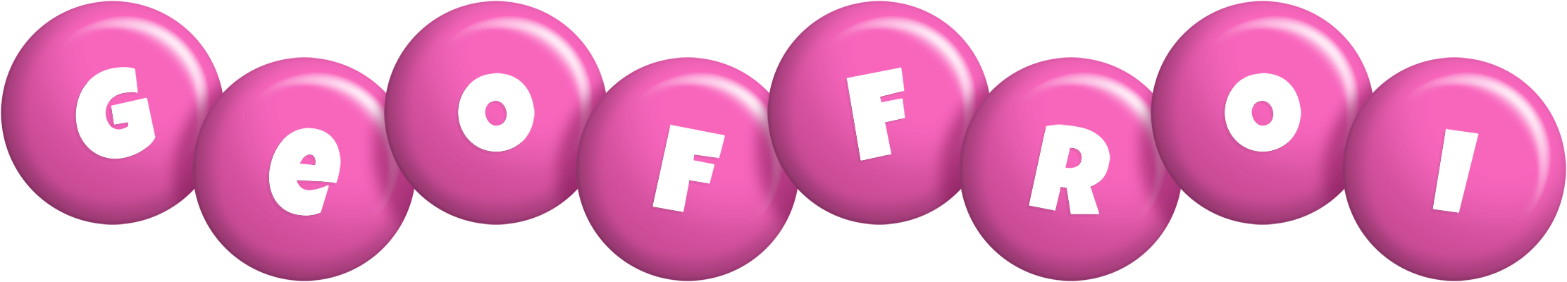 Geoffroi candy-pink logo