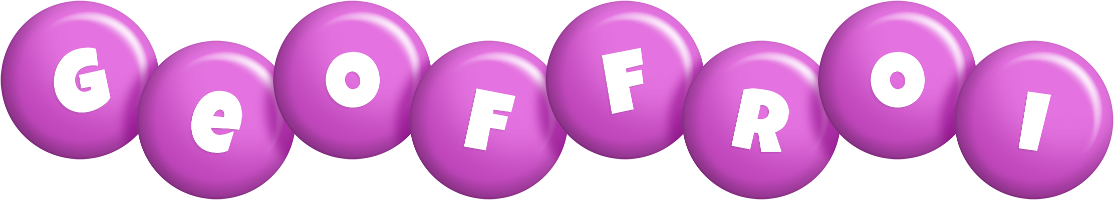 Geoffroi candy-purple logo
