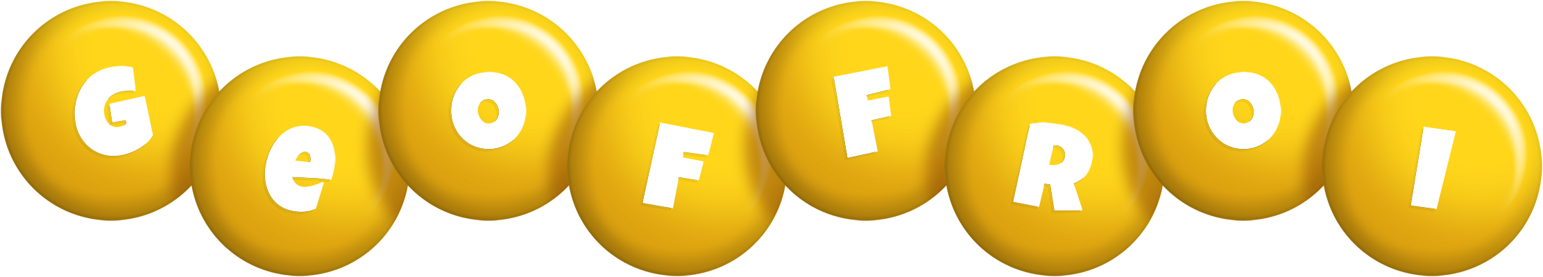 Geoffroi candy-yellow logo