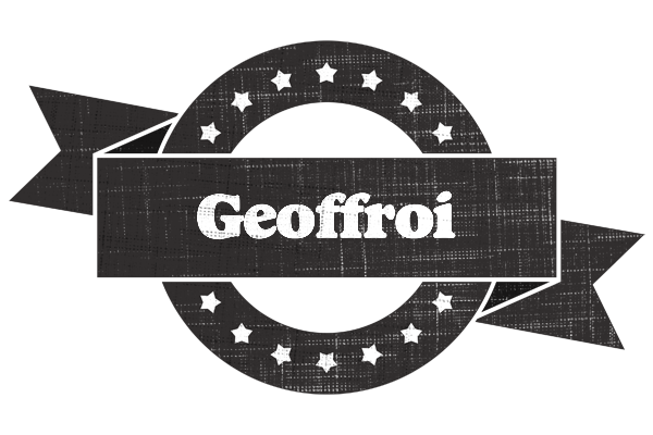 Geoffroi grunge logo