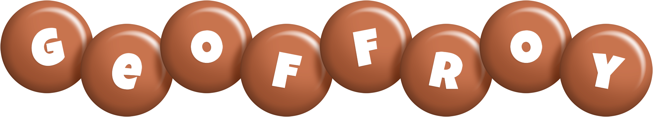 Geoffroy candy-brown logo