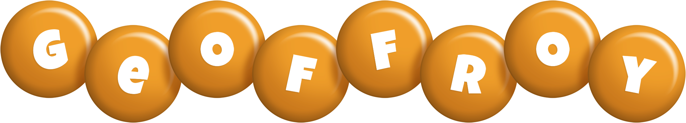 Geoffroy candy-orange logo