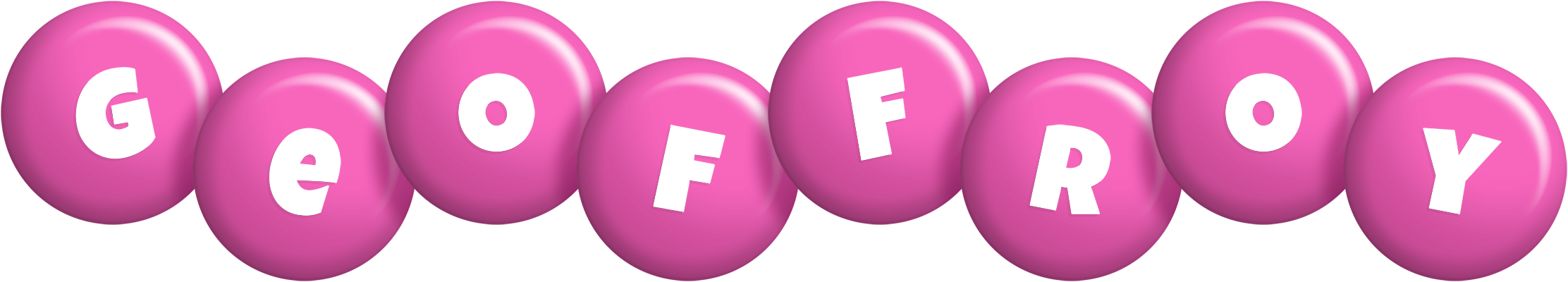 Geoffroy candy-pink logo