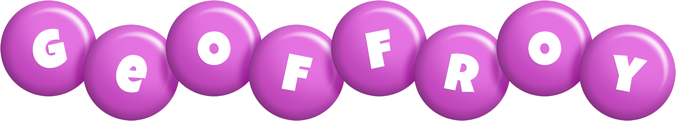 Geoffroy candy-purple logo