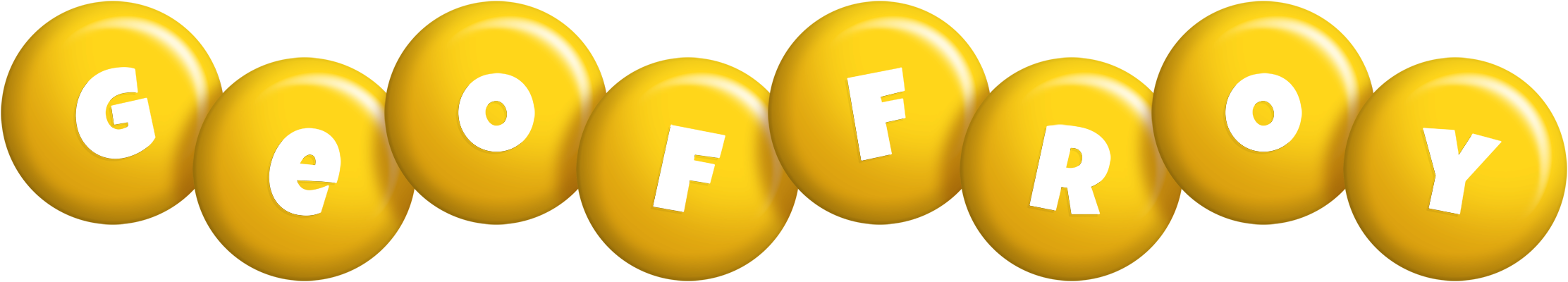 Geoffroy candy-yellow logo