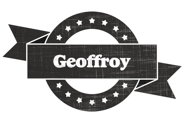 Geoffroy grunge logo