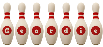 Geordie bowling-pin logo
