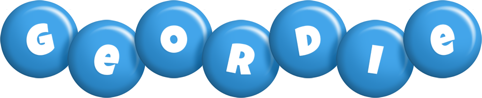 Geordie candy-blue logo