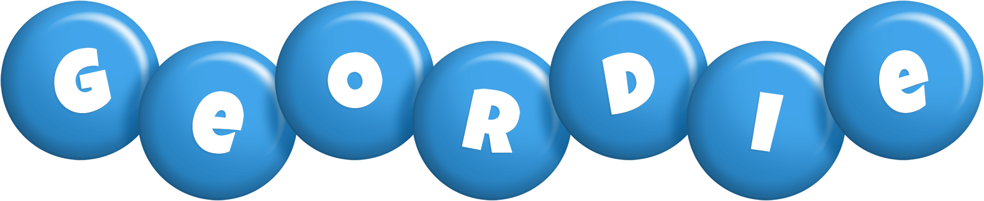 Geordie candy-blue logo