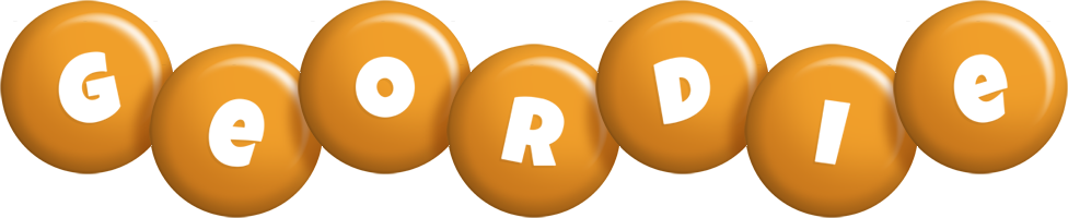 Geordie candy-orange logo