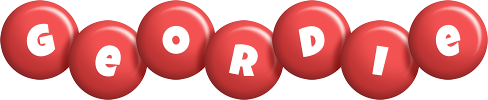 Geordie candy-red logo