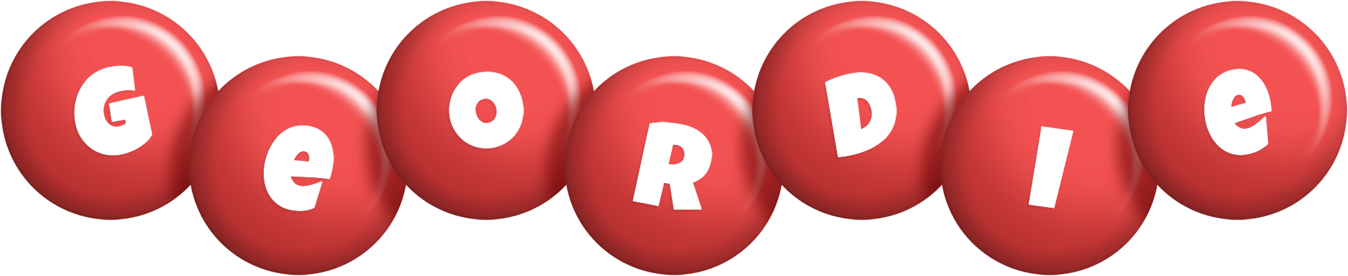 Geordie candy-red logo