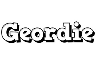 Geordie snowing logo
