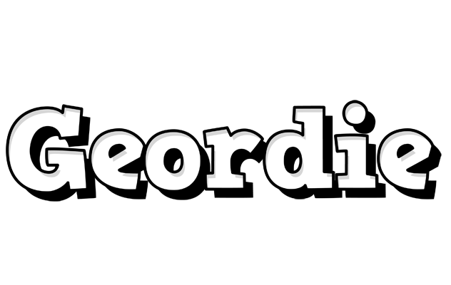 Geordie snowing logo