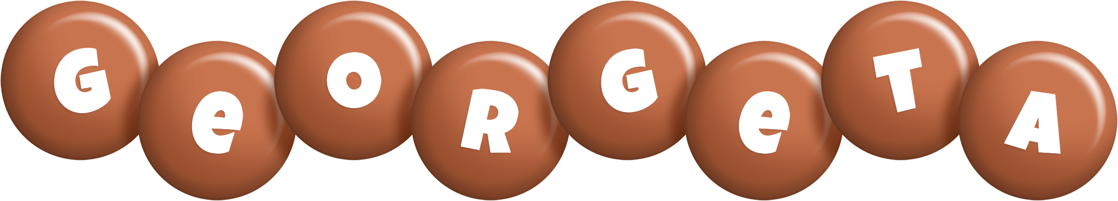 Georgeta candy-brown logo