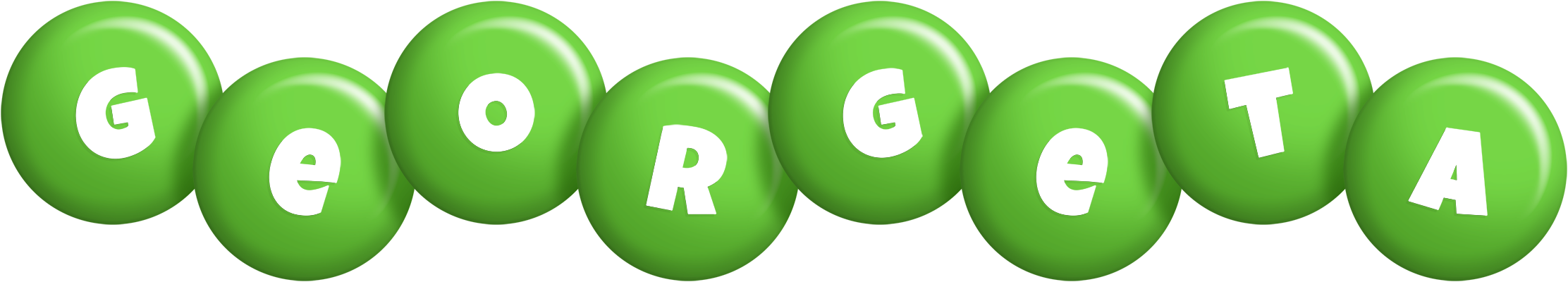 Georgeta candy-green logo
