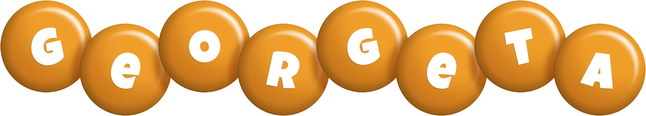 Georgeta candy-orange logo
