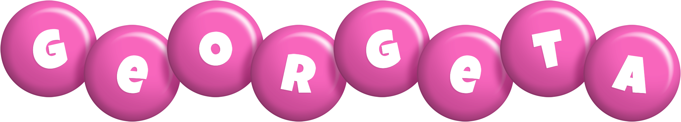 Georgeta candy-pink logo