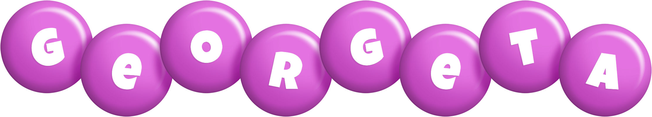 Georgeta candy-purple logo